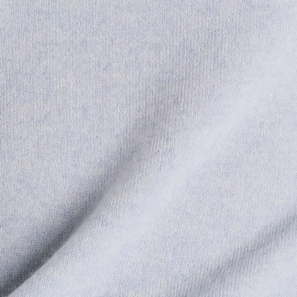 Cashmere Wide Leg Pants-Light Blue - Picture 4 of 5